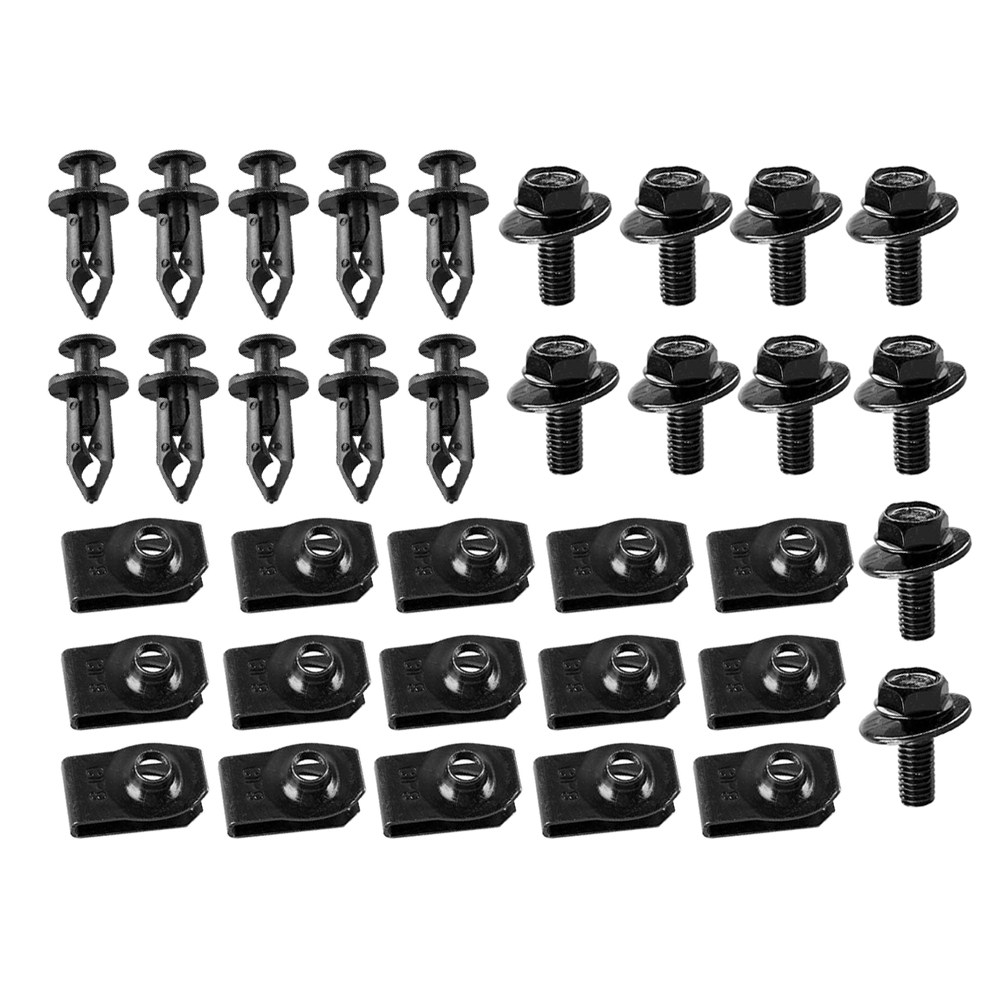 Body Bolt & U-nut Clips Retainer Engine Cover Undertray Guard Kit Fit ...